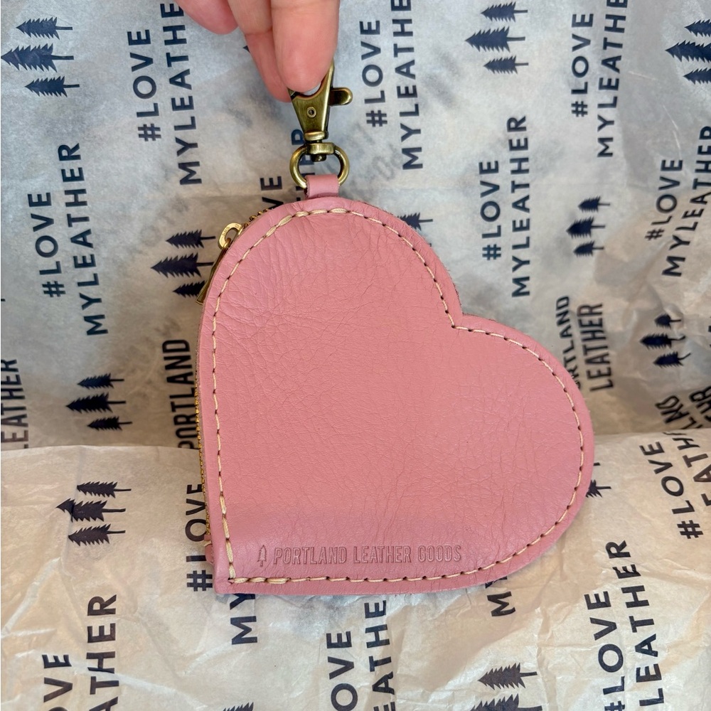 Portland Leather Pink Coin Pouch